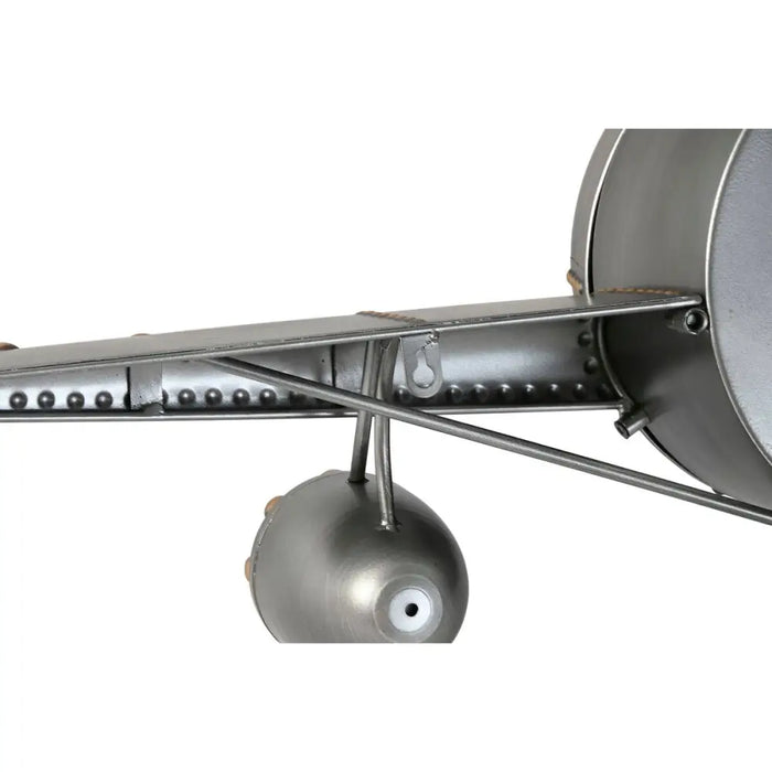 Wall Clock Home ESPRIT Golden Silver Metal Aeroplane Vintage 143 x 20 x 46 cm - Декорация и Осветление<<<Дом