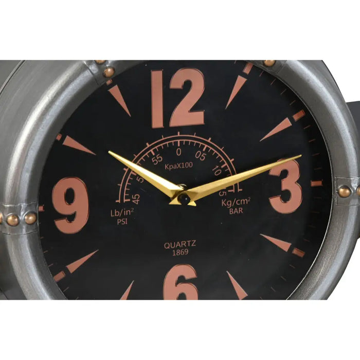 Wall Clock Home ESPRIT Golden Silver Metal Aeroplane Vintage 143 x 20 x 46 cm - Декорация и Осветление<<<Дом