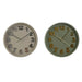 Wall Clock Home ESPRIT Green Grey PVC Urban 30 x 4 x 30 cm (2 Units) - Декорация и Осветление<<<Дом