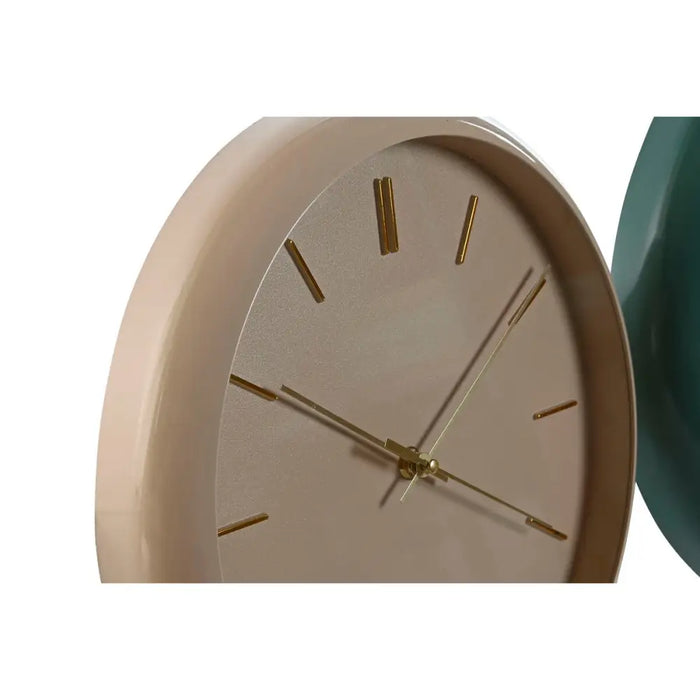 Wall Clock Home ESPRIT Green Pink PVC Modern 30 x 4 x 30 cm (2 Units) - Декорация и Осветление<<<Дом