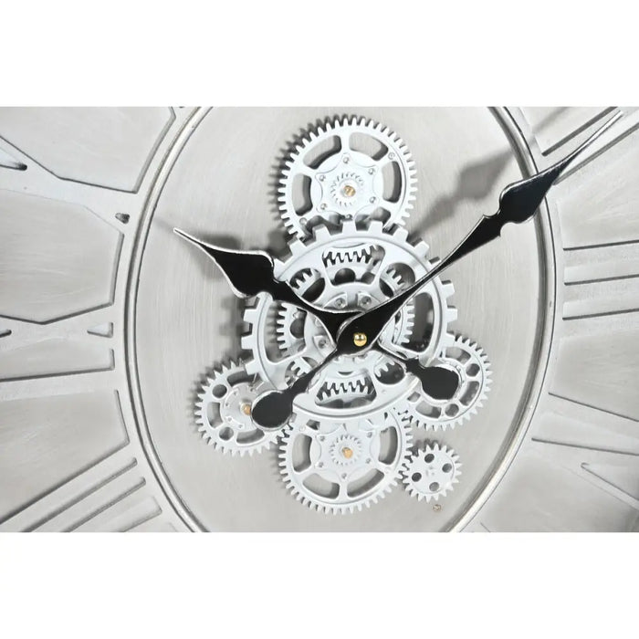 Wall Clock Home ESPRIT Silver Natural Metal Crystal Pine 50 x 8 x 68 cm - Декорация и Осветление<<<Дом