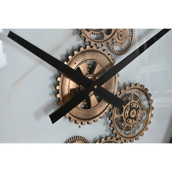 Wall Clock Home ESPRIT White Black Golden Metal 142 X 9 X 142 cm - Декорация и Осветление<<<Дом