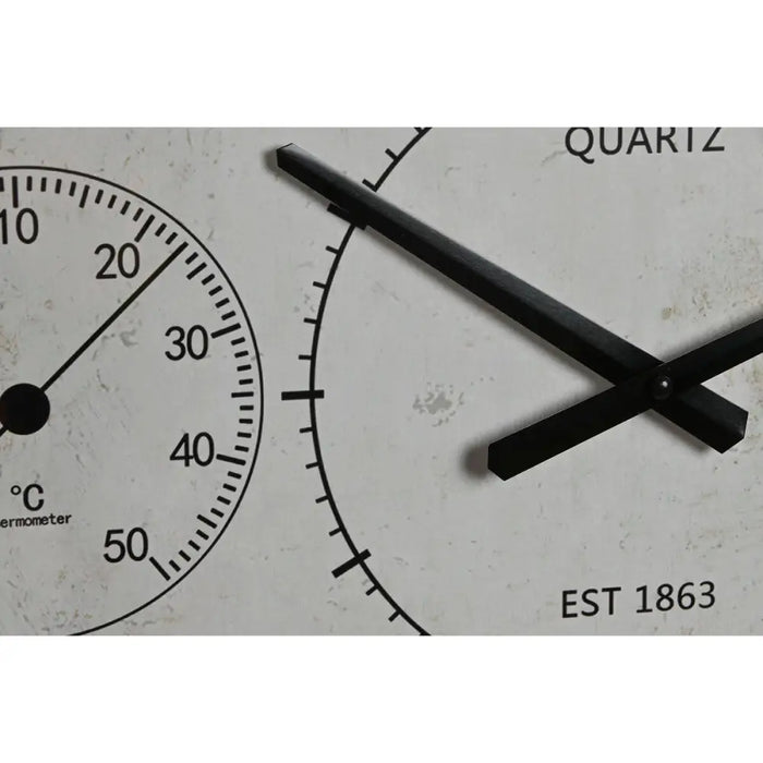 Wall Clock Home ESPRIT White Black Metal MDF Wood 62 x 6 x 65 cm (2 Units) - Декорация и Осветление<<<Дом