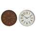 Wall Clock Home ESPRIT White Brown Golden PVC 45 x 4 x 45 cm (2 Units) - Декорация и Осветление<<<Дом