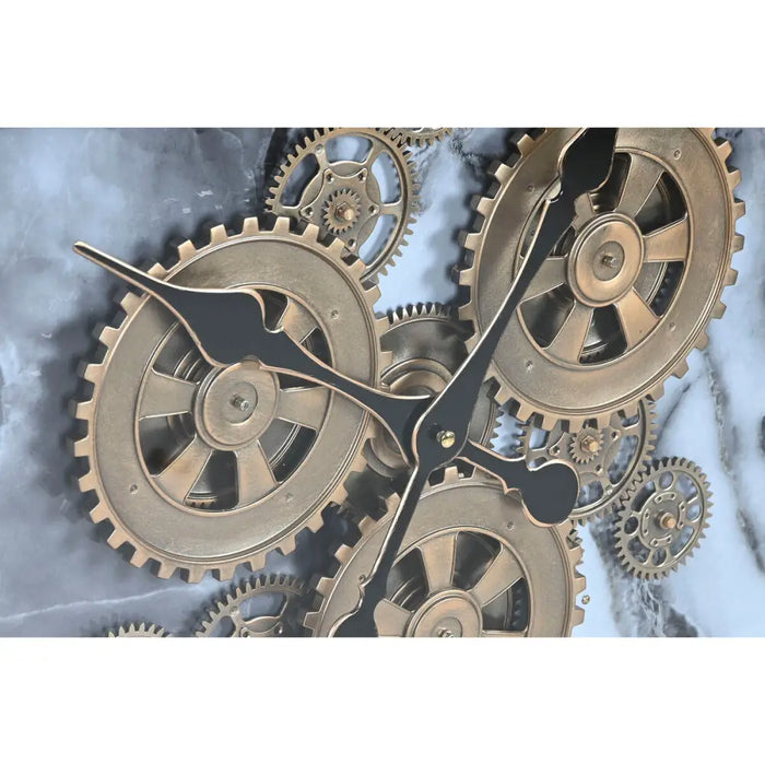 Wall Clock Home ESPRIT White Golden Metal 140 x 9 x 140 cm - Декорация и Осветление<<<Дом Градина<<<BigBuy&&&Стенни