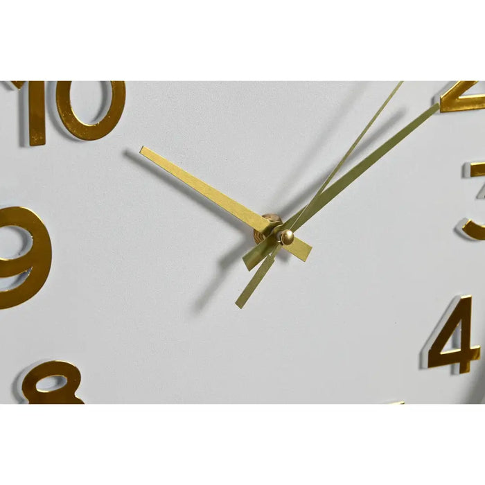 Wall Clock Home ESPRIT White Golden PVC 30 x 4 x 30 cm (2 Units) - Декорация и Осветление<<<Дом
