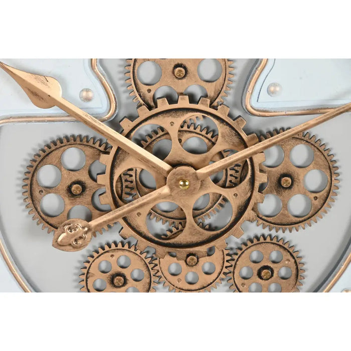 Wall Clock Home ESPRIT White Metal Crystal Vintage 60,5 X 9,5 X 60,5 CM - Декорация и Осветление<<<Дом