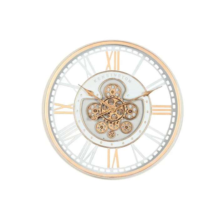 Wall Clock Home ESPRIT White Metal Crystal Vintage 60,5 X 9,5 X 60,5 CM - Декорация и Осветление<<<Дом