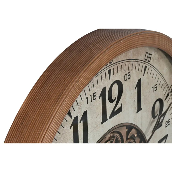 Wall Clock Home ESPRIT White Natural Crystal Pine Cottage 80 x 8 x 80 cm - Декорация и Осветление<<<Дом