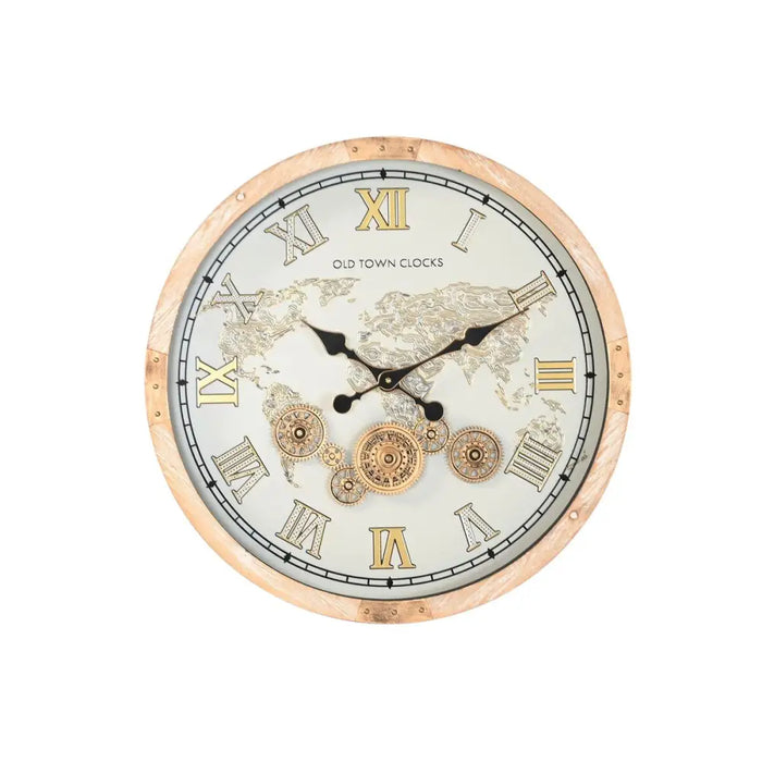 Wall Clock Home ESPRIT White Natural Crystal Vintage 63,5 X 8 X 63,5 CM - Декорация и Осветление<<<Дом