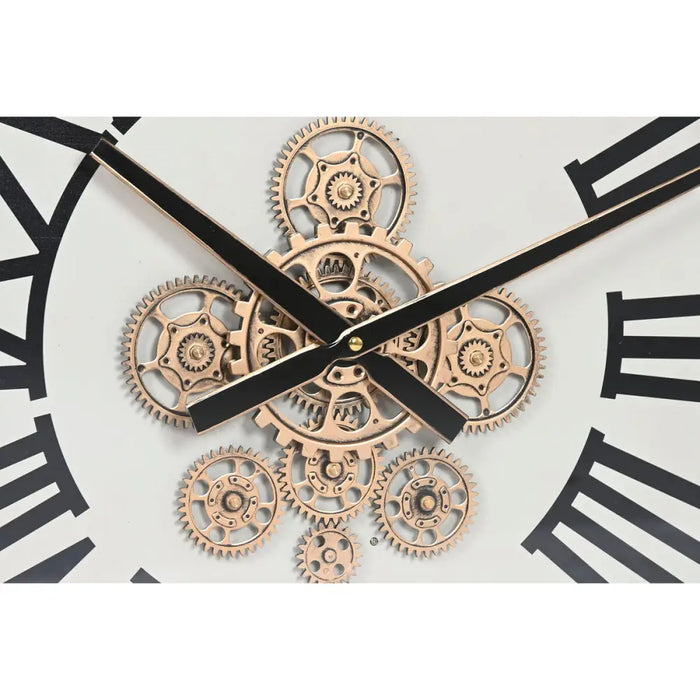 Wall Clock Home ESPRIT White Natural Metal Pine 60 x 8,5 x 73 cm - Декорация и Осветление<<<Дом