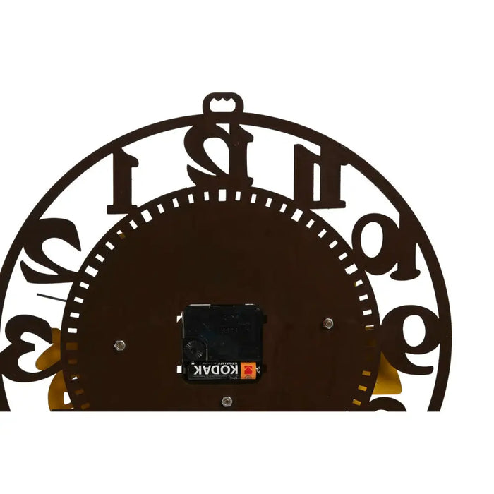 Wall Clock Home ESPRIT Yellow Red Metal Vintage 34 x 33,5 x 32,5 cm (2 Units) - Декорация и Осветление<<<Дом
