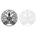 Wall Decoration DKD Home Decor 100 x 1 x 100 cm Black Buddha White Oriental (2 Units) - Декорация и Осветление<<<Дом