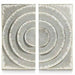 Wall Decoration DKD Home Decor 2 Pieces Silver Grey Modern Circles MDF Wood (90 x 2 x 90 cm) - Декорация и