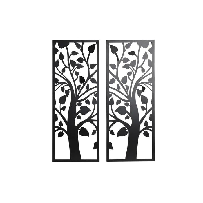 Wall Decoration DKD Home Decor (2 Pieces) Tree Metal Shabby Chic (35 x 1,3 x 91 cm) - Декорация и Осветление<<<Дом