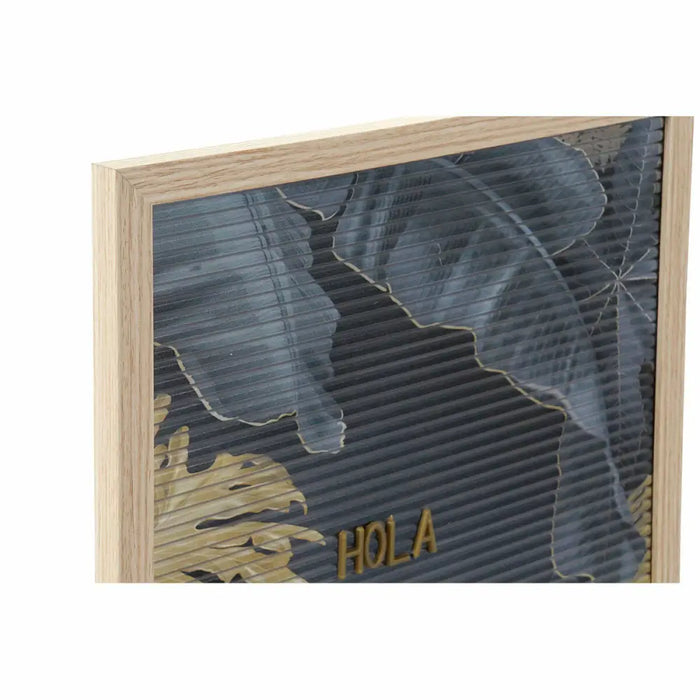 Wall Decoration DKD Home Decor 30 x 1,5 x 45 cm Natural Grey Tropical (2 Units) - Декорация и Осветление<<<Дом