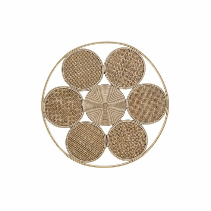 Wall Decoration DKD Home Decor 45,5 x 2 x 45,5 cm Natural - Декорация и Осветление<<<Дом Градина<<<BigBuy&&&Други