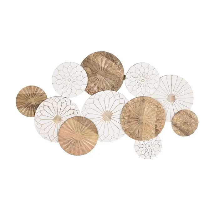 Wall Decoration DKD Home Decor Brown White Mango wood (100 x 3 x 62 cm) - Декорация и Осветление<<<Дом