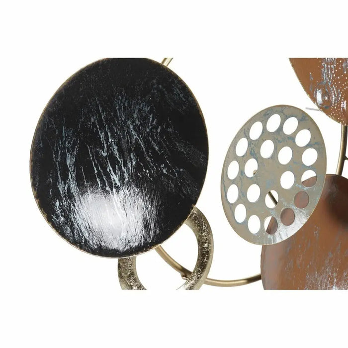 Wall Decoration DKD Home Decor Golden Metal Terracotta Circles (119,4 x 6,4 x 59 cm) - Декорация и Осветление<<<Дом