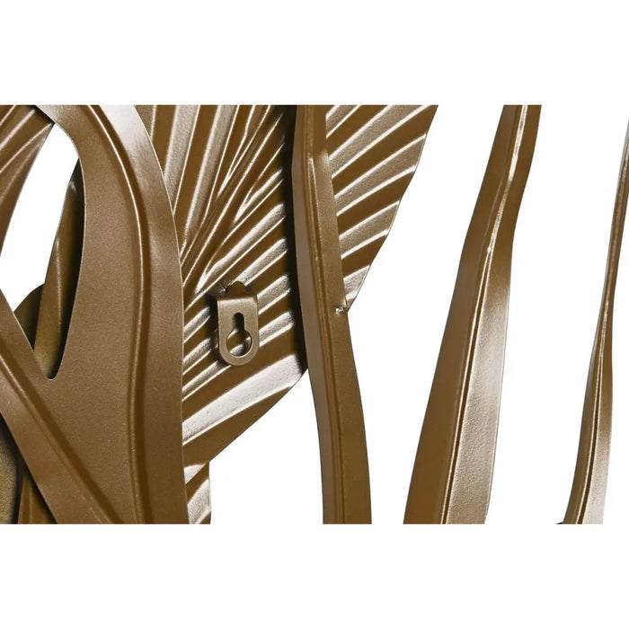 Wall Decoration DKD Home Decor Golden Tropical Leaf of a plant 80 x 2 x 80 cm - Декорация и Осветление<<<Дом