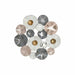 Wall Decoration DKD Home Decor Grey Metal White (80 x 7 x 80 cm) - Декорация и Осветление<<<Дом