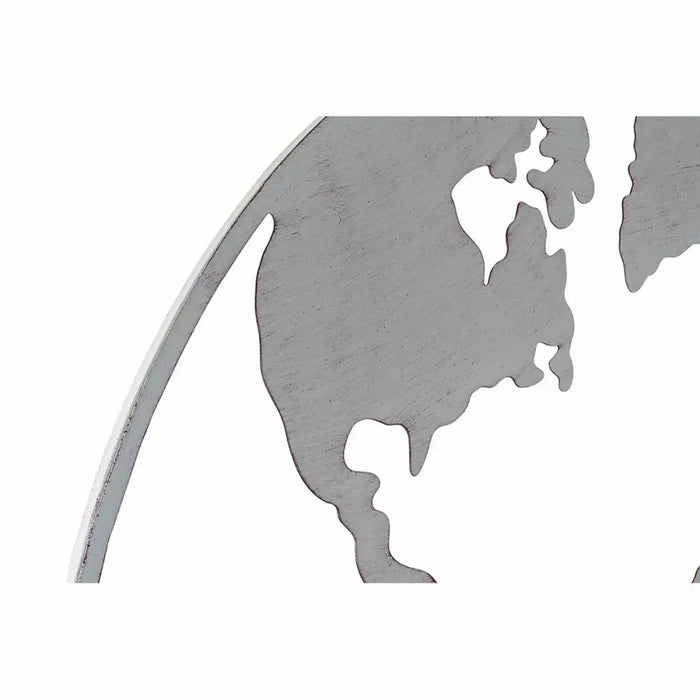 Wall Decoration DKD Home Decor Metal World Map (100 x 1 x 100 cm) (3 pcs) - Декорация и Осветление<<<Дом