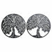 Wall Decoration DKD Home Decor Tree Metal (2 pcs) (40 x 1 x 40 cm) - Декорация и Осветление<<<Дом