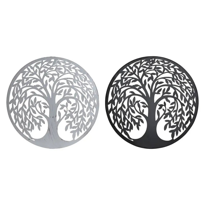 Wall Decoration DKD Home Decor Tree Metal Traditional (2 Units) (40 x 1 x 40 cm) - Декорация и Осветление<<<Дом