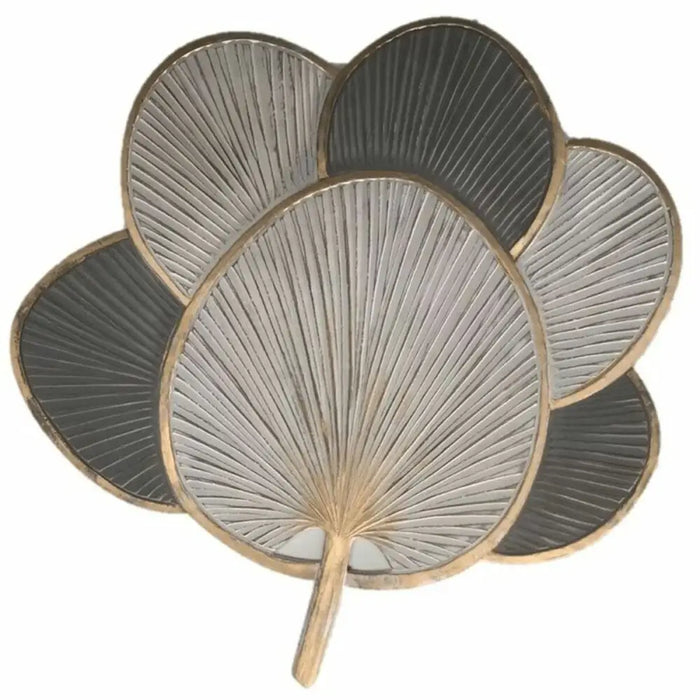 Wall Decoration DKD Home Decor White Grey Golden 121 x 2 x 121 cm (2 Units) - Декорация и Осветление<<<Дом