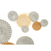Wall Decoration Gift Decor Brown Grey Metal 76,8 x 4,4 x 50,2 cm (4 Units) - Декорация и Осветление<<<Дом
