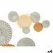 Wall Decoration Gift Decor Brown Grey Metal 76,8 x 4,4 x 50,2 cm (4 Units) - Декорация и Осветление<<<Дом