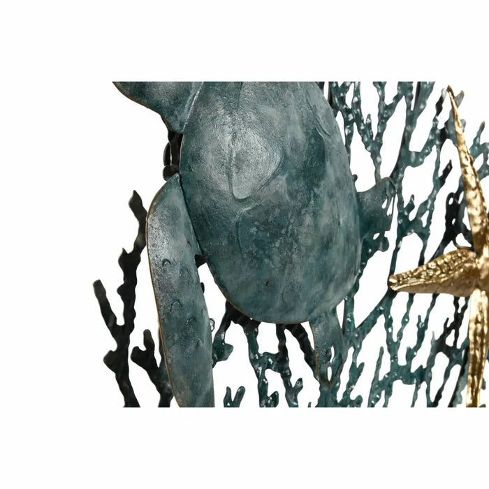 Wall Decoration Home ESPRIT Blue Golden Mediterranean 55 x 4 x 48 cm (2 Units) - Други артикули за