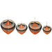Wall Decoration Home ESPRIT Brown Black Beige Natural Colonial Fan 57 x 1 x 71 cm (4 Pieces) - Декорация и