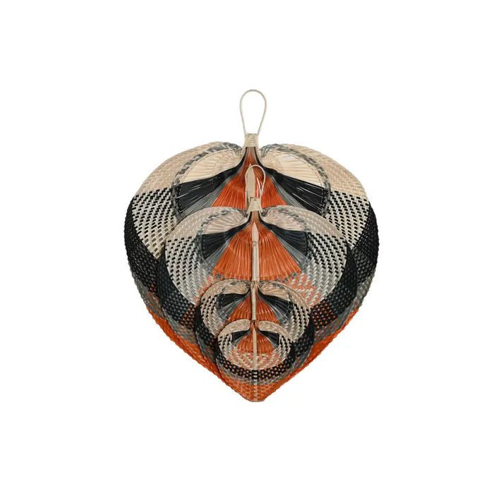 Wall Decoration Home ESPRIT Brown Black Beige Natural Colonial Fan 57 x 1 x 71 cm (4 Pieces) - Декорация и