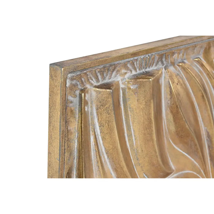 Wall Decoration Home ESPRIT Golden 94,5 x 4,5 x 94,5 cm (2 Units) - Декорация и Осветление<<<Дом