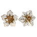 Wall Decoration Home ESPRIT Golden Modern Flower 51 x 6 x 51 cm (2 Units) - Декорация и Осветление<<<Дом