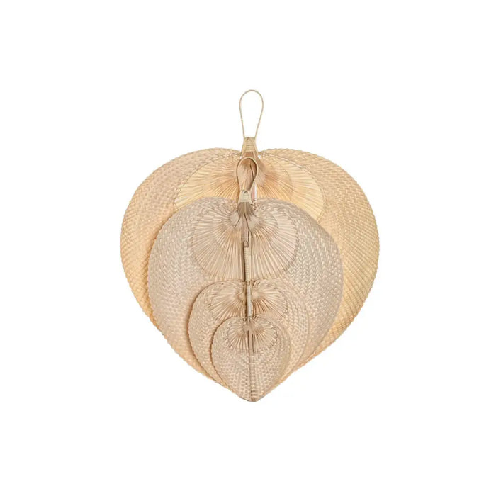 Wall Decoration Home ESPRIT Light brown Natural Fan Tropical (4 Pieces) - Декорация и Осветление<<<Дом