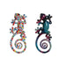 Wall Decoration Home ESPRIT Multicolour Mosaic Lizard Mediterranean 8 x 4 x 20 cm (2 Units) - Декорация и