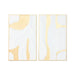 Wall Decoration Home ESPRIT White Golden Modern 48 x 2,5 x 80,5 cm (2 Units) - Декорация и Осветление<<<Дом