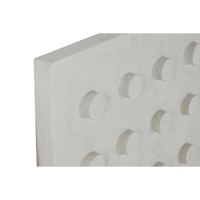 Wall Decoration Home ESPRIT White MDF Wood Modern 80 x 6,5 x 80 cm - Декорация и Осветление<<<Дом