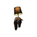 Wall Lamp Home ESPRIT Black Dark brown Colonial Horse 220 V 18 x 21,5 x 50,5 cm (2 Units) - Декорация и