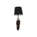 Wall Lamp Home ESPRIT Black Dark brown Colonial Horse 220 V 18 x 21,5 x 50,5 cm (2 Units) - Декорация и
