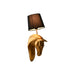 Wall Lamp Home ESPRIT Black Golden Horse 220 V 18 x 21,5 x 50,5 cm (2 Units) - Декорация и Осветление<<<Дом