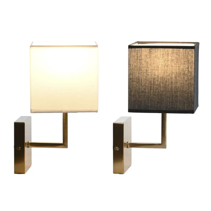 Wall Light DKD Home Decor White Black Golden 50 W 220 V 15 x 19 x 27 cm 15 x 19 x 30 cm (2 Units) - Декорация и