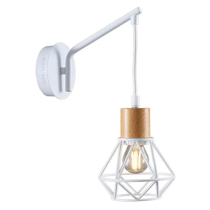 WALL LIGHT E27 WHITE VIVALUX FRODO - Спотове<<<Вътрешно осветление<<<Мебели и интериор<<<Praktiker&&&Спотове<<<Вътрешно