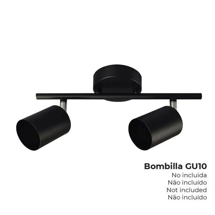 Wall Light EDM 32034 Black GU10 - Декорация и Осветление<<<Дом Градина<<<BigBuy&&&Лампи<<<Декорация и Осветление<<<Дом