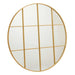 Wall mirror Circular Golden Metal (100 x 2,5 x 100 cm) - Декорация и Осветление<<<Дом