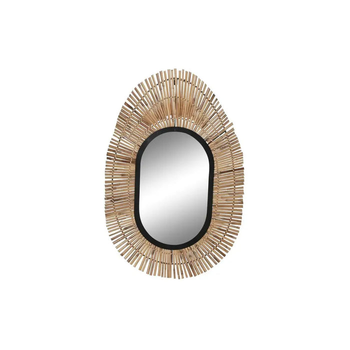 Wall mirror DKD Home Decor Black Natural Bali 63 x 1,5 x 92 cm - Декорация и Осветление<<<Дом
