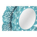 Wall mirror DKD Home Decor Blue White Coral Mediterranean 60 x 7 x 60 cm (2 Units) (2 Pieces) - Декорация и