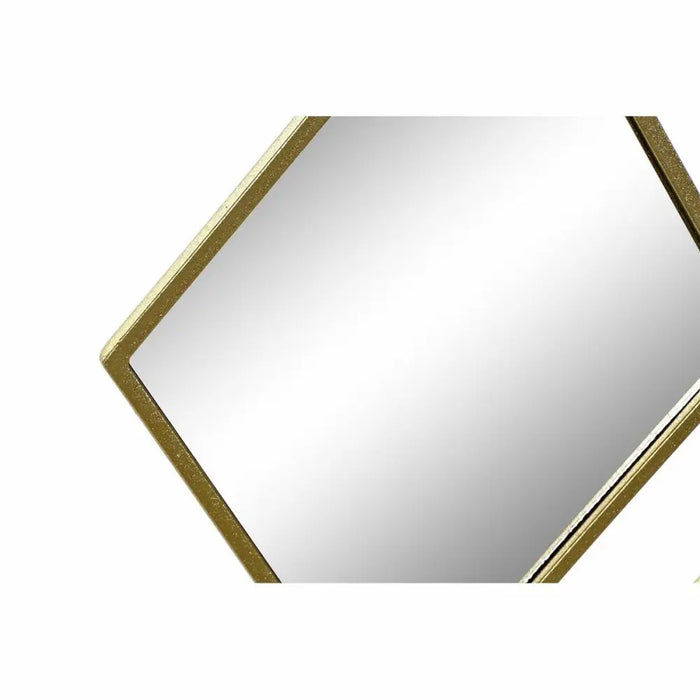 Wall mirror DKD Home Decor Golden Rhombus 63 x 2 x 90 cm - Декорация и Осветление<<<Дом